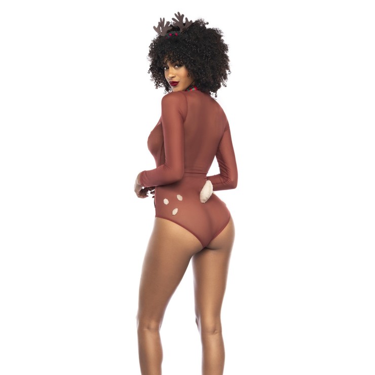 COSTUME TRAVESTIMENTO DA RENNA SEXY BODY CON CAMPANELLINI... 2