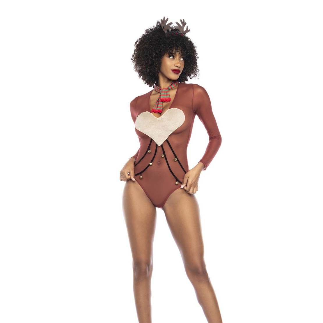 COSTUME TRAVESTIMENTO DA RENNA SEXY BODY CON...