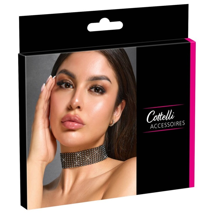 CHOKER GIROCOLLO SEXY ACCESSORIO PER DONNA CON STRASS...