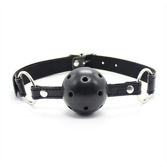 BAVAGLIO-MORSO PER GIOCHI SADOMASO BREATHABLE BLACK