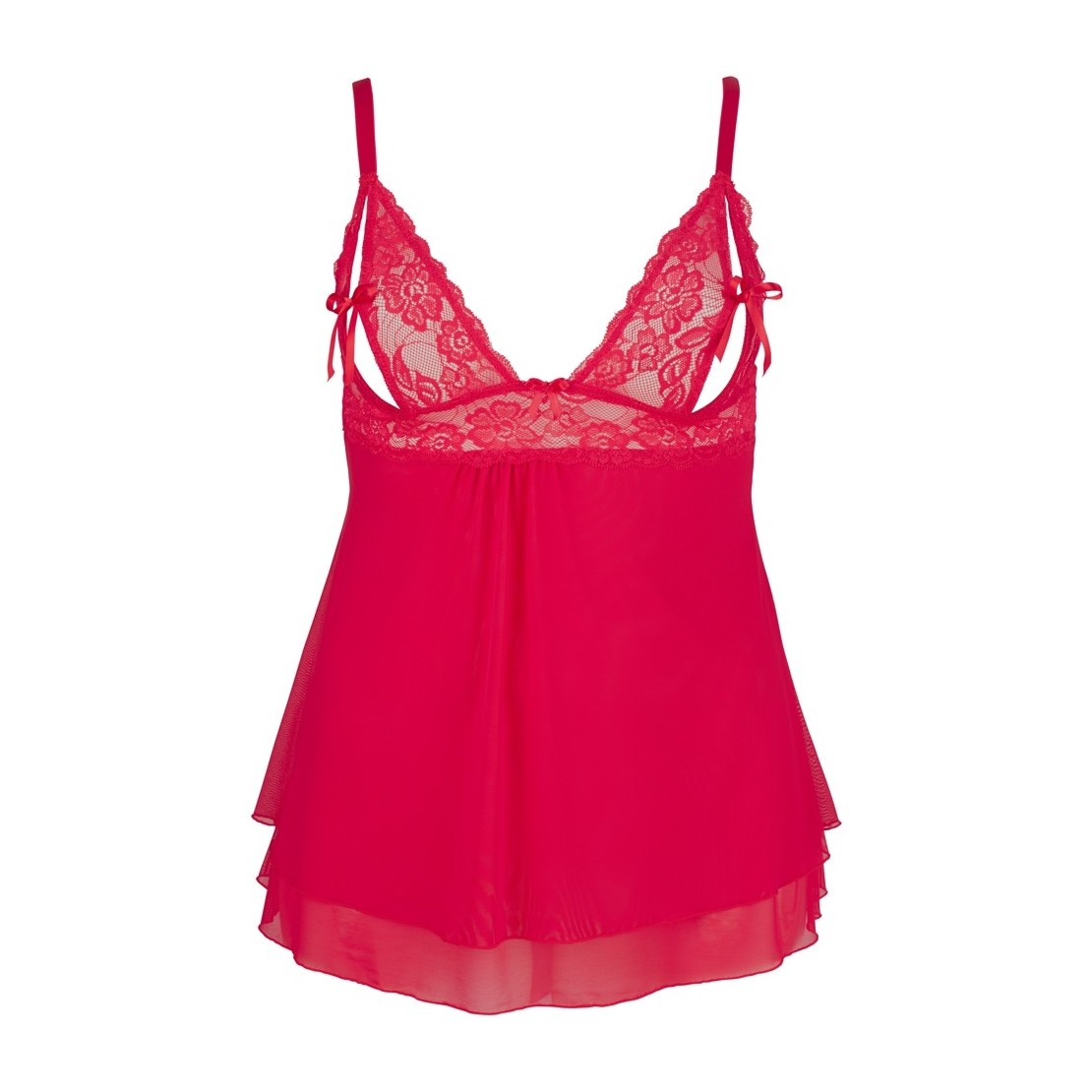 BABYDOLL SEXY PER DONNA ROSSO FIAMMANTE TAGLIA...