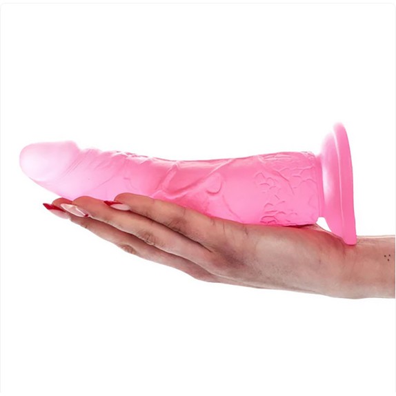 FALLO COLORATO REALISTICO IN JELLY SEX TOY CON VENTOSA 21 CM