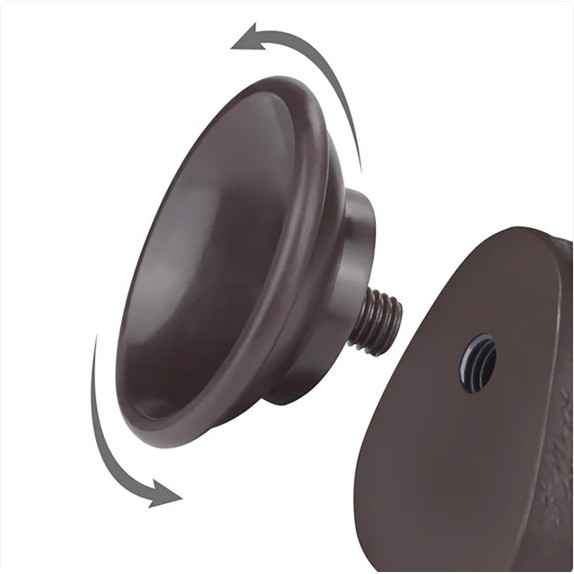 FALLO REALISTICO CHOCOLATE 24 CM CON PELLE SCORREVOLE E VENTOSA STACCABILE