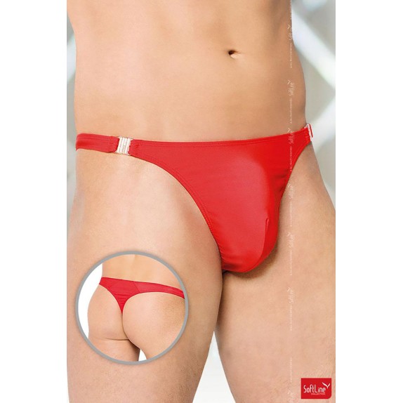 PERIZOMA ROSSO IN TESSUTO SEXY PER UOMO SGANCIABILE SOFTLINE
