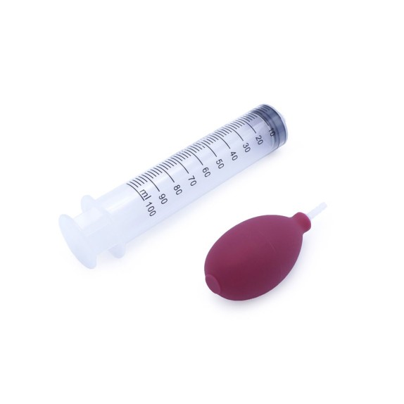 FALLO DI CANE IN SILICONE 21 CM CHE SPRUZZA CON POMPA A MANO SEX TOY REALISTICO