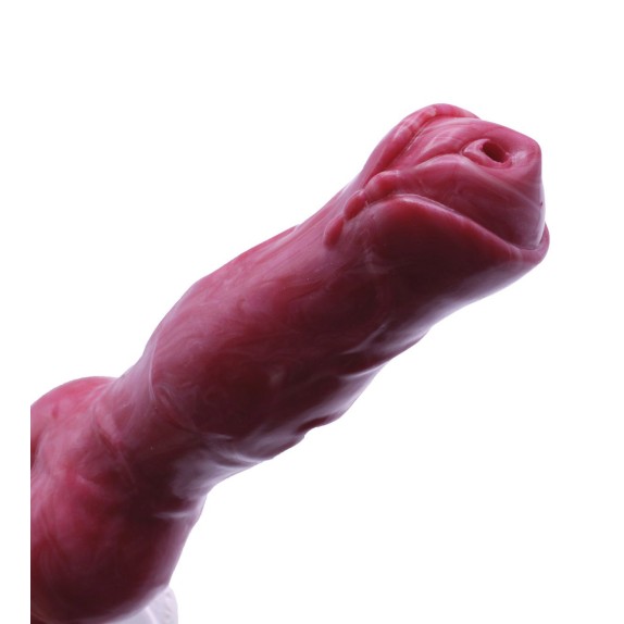 FALLO DI CANE IN SILICONE 21 CM CHE SPRUZZA CON POMPA A MANO SEX TOY REALISTICO