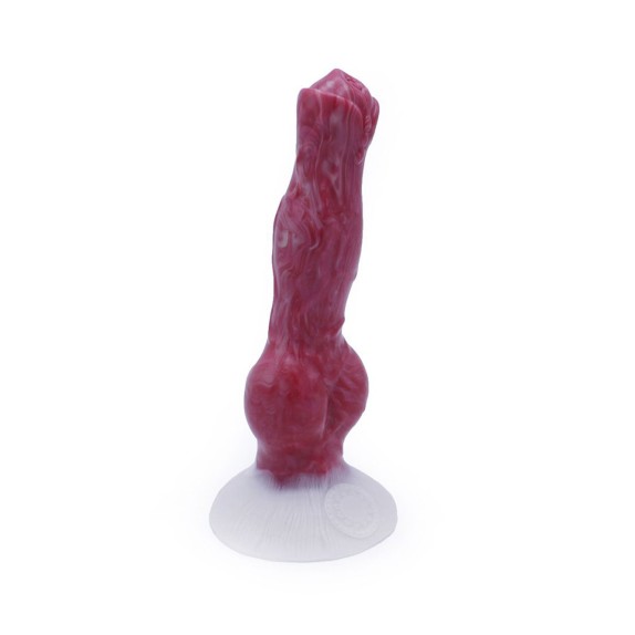 FALLO DI CANE IN SILICONE 21 CM CHE SPRUZZA CON POMPA A MANO SEX TOY REALISTICO