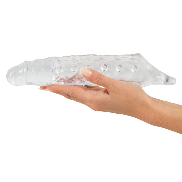 PROLUNGA TRASPARENTE PER PENE SEX TOY CRYSTAL SKIN 2