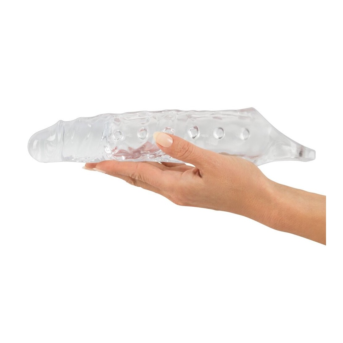 PROLUNGA TRASPARENTE PER PENE SEX TOY CRYSTAL SKIN