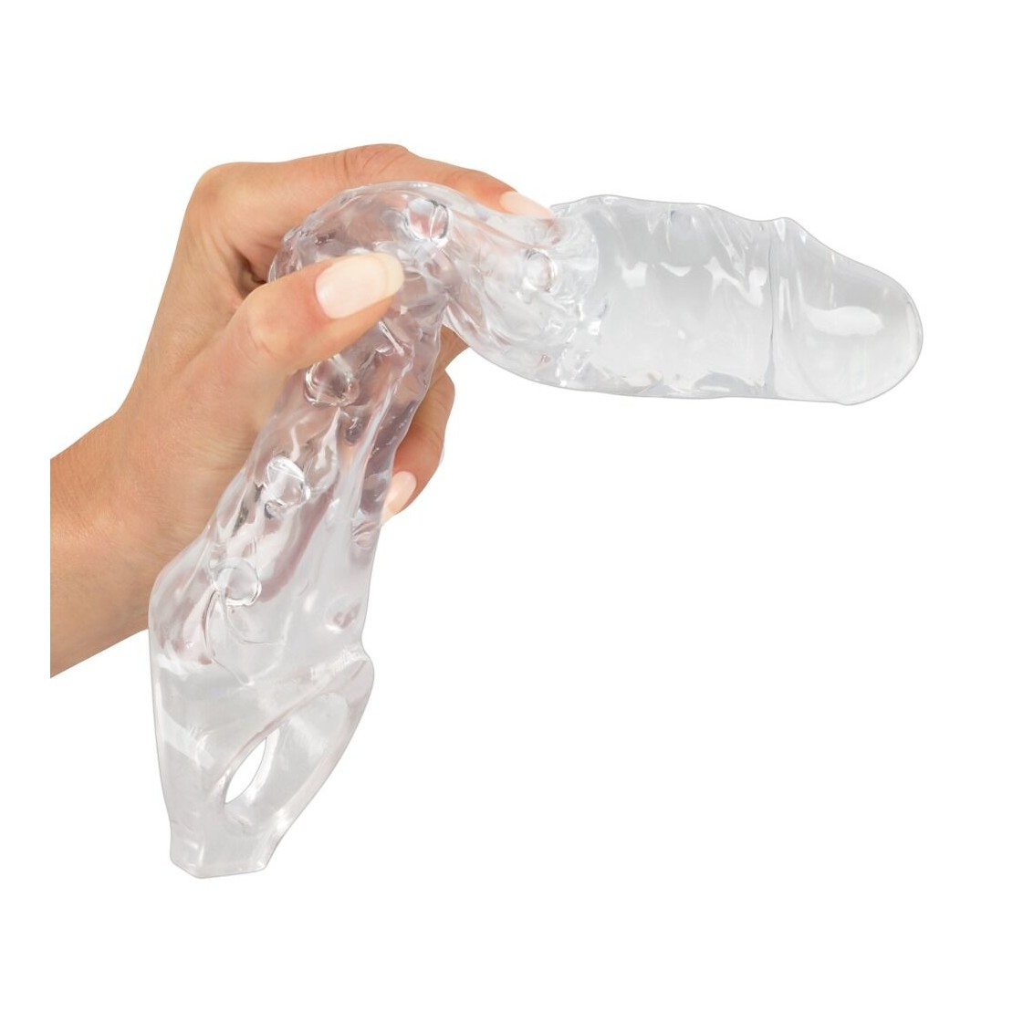 PROLUNGA TRASPARENTE PER PENE SEX TOY CRYSTAL SKIN