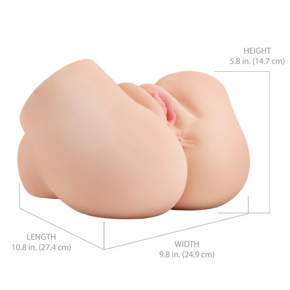 SEDERE CON ANO E VAGINA VIBRANTE CON SUZIONE PER UOMO PDX