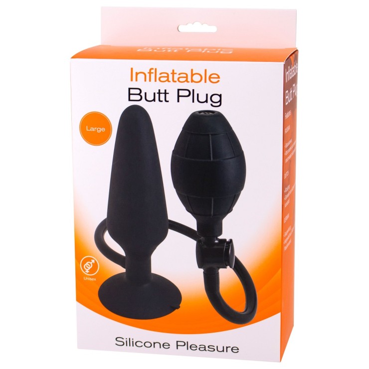 TAPPO PLUG ANALE IN SILICONE SEX TOY GONFIABILE LARGE...