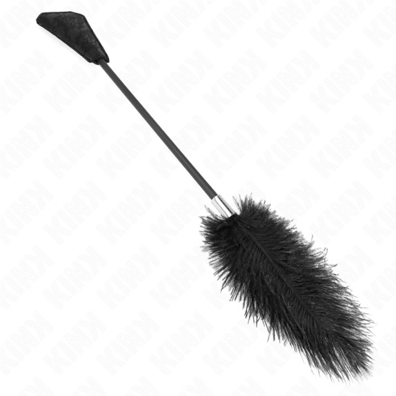 PIUMINO CON PIUME DI STRUZZO E MANICO FRUSTINO CON PIZZO 56 CM