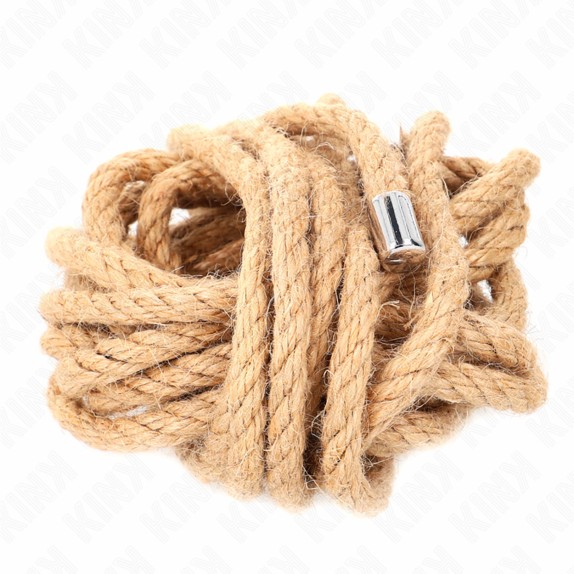 CORDE DI CANAPA 5 METRI E 10 METRI CON FERMACORDA IN METALLO