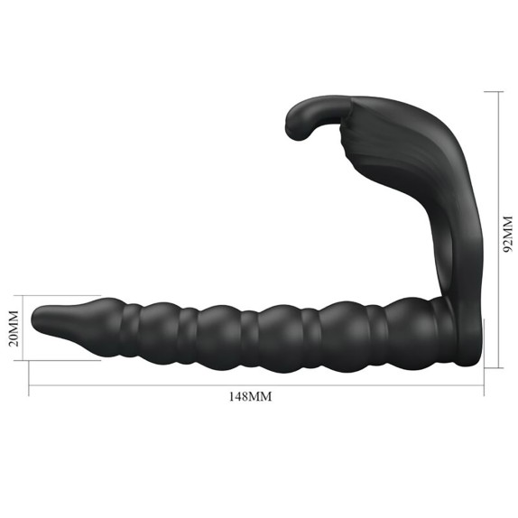 SEX TOY PER DOPPIA PENETRAZIONE DA INDOSSARE SUL PENE E STIMOLA CLITORIDE