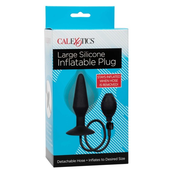 PLUG ANALE GONFIABILE STACCABILE CON VENTOSA SILICONE INFLATABLE PLUG