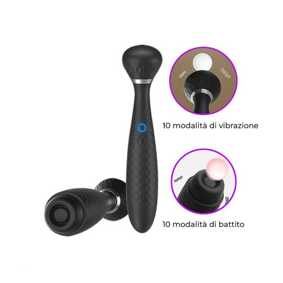 WAND MASSAGGIATORE CLITORIDEO CON VIBRAZIONE E PULSAZIONE 04 MASSAGE