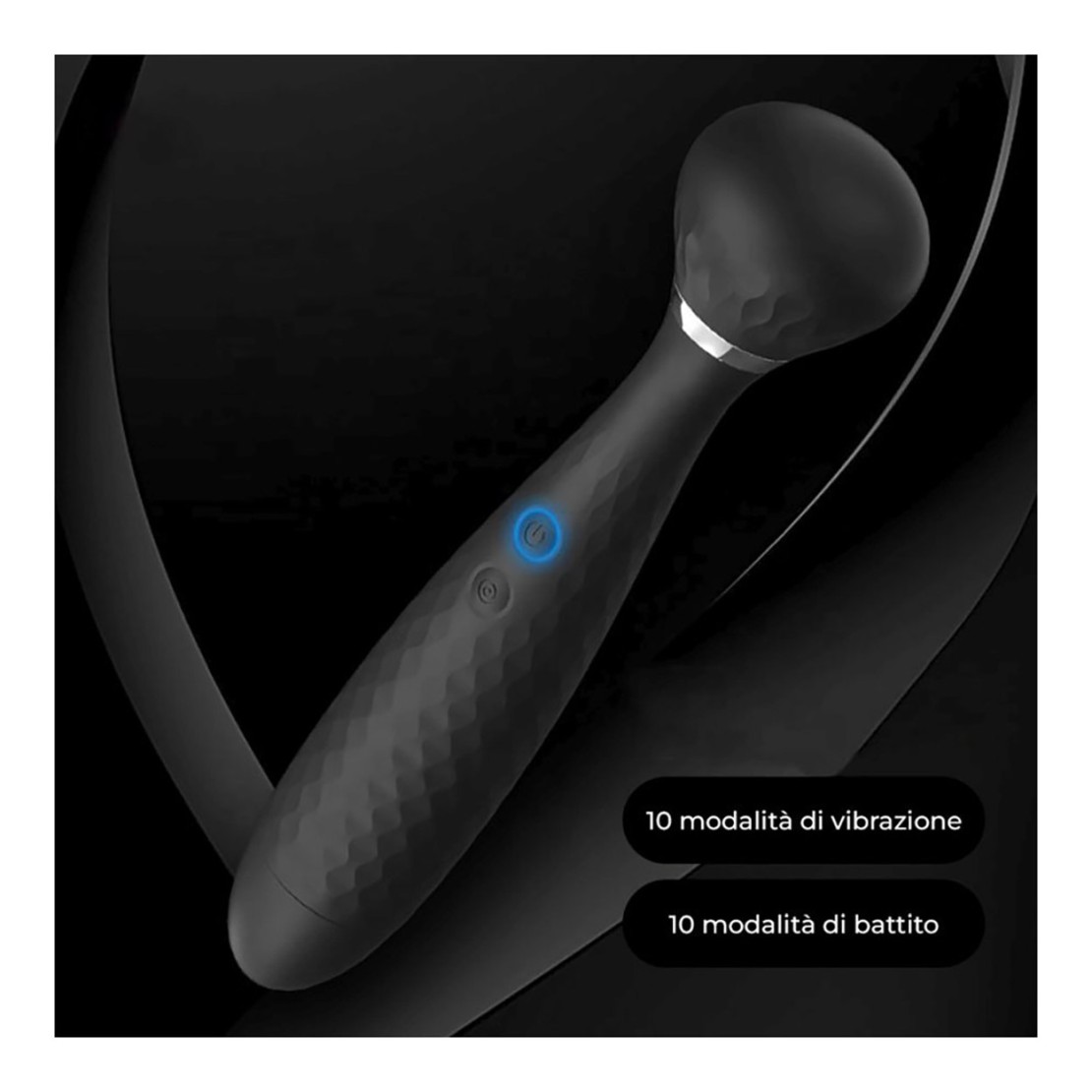 WAND MASSAGGIATORE CLITORIDEO CON VIBRAZIONE E...