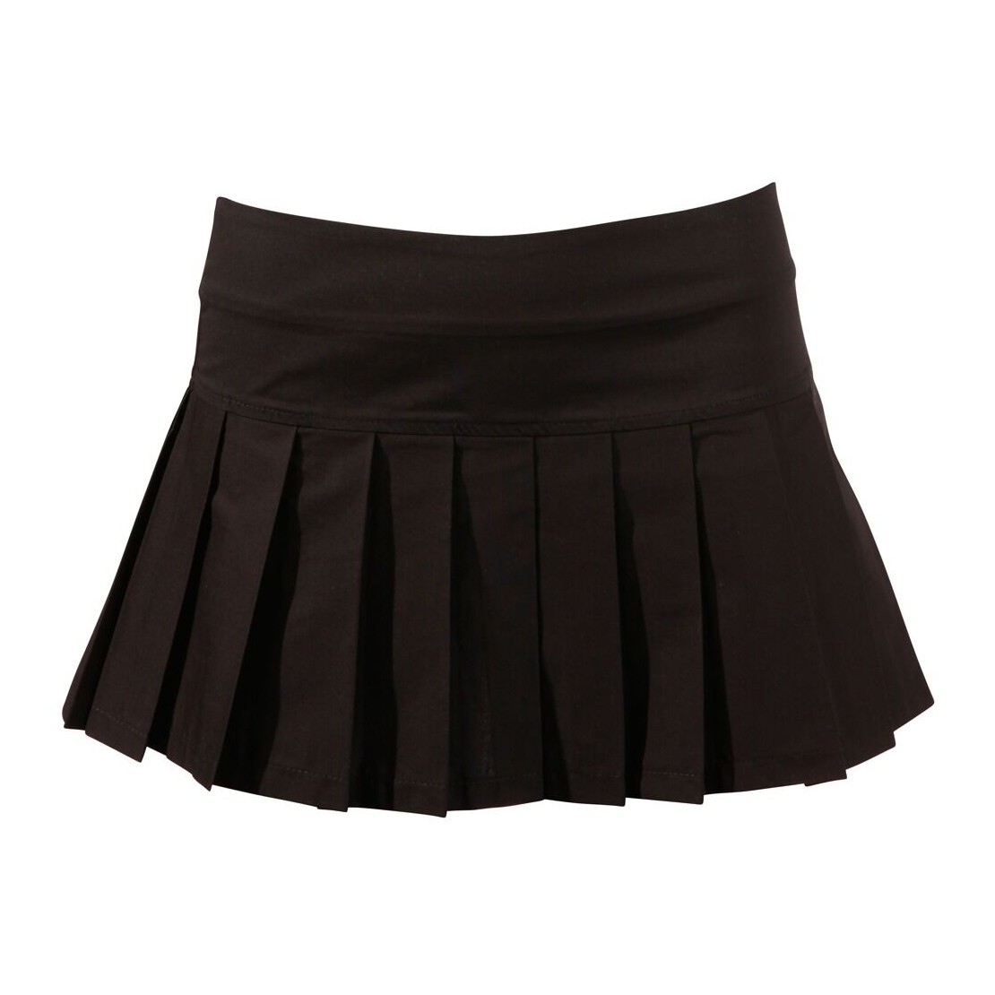 GONNA SEXY A PIEGHE CORTA NERO