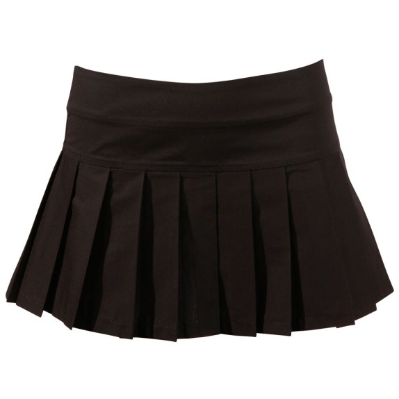 GONNA SEXY A PIEGHE CORTA NERO
