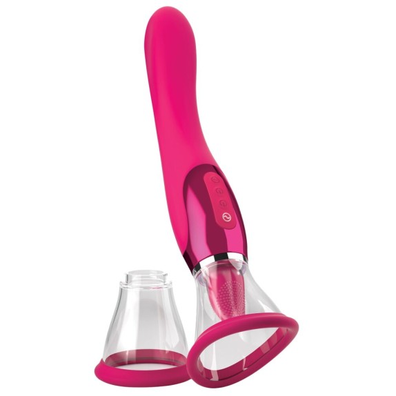 APEX SEX TOY 3IN1 CON COPPETTA CHE ASPIRA, LINGUA E VIBRAZIONE INTERNA