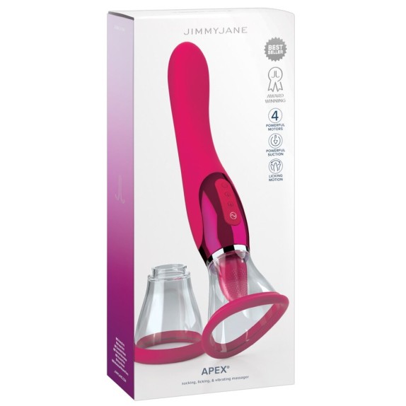 APEX SEX TOY 3IN1 CON COPPETTA CHE ASPIRA, LINGUA E VIBRAZIONE INTERNA