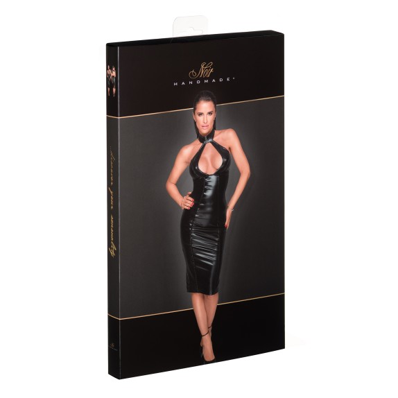 copy of ABITO LUNGO SEXY PER DONNA CON AMPIO SCOLLO E CERNIERA POSTERIORE NOIR