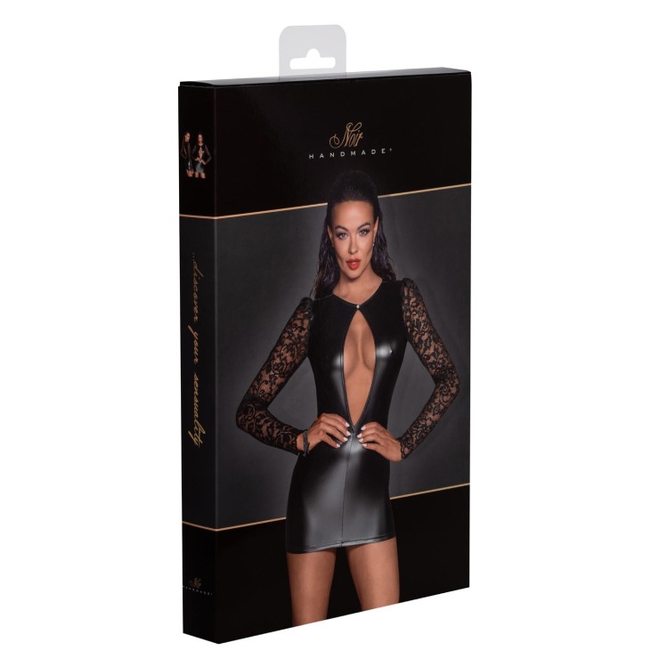 copy of MINI ABITO SEXY PER DONNA CON MANICHE LUNGHE NOIR...