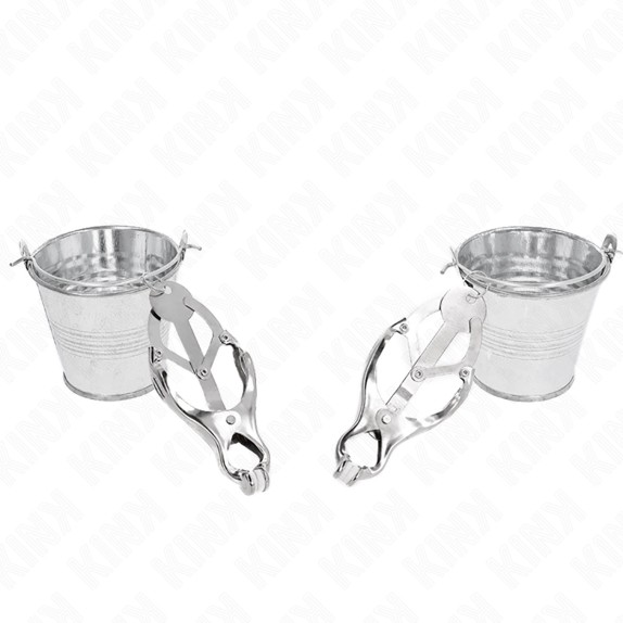 copy of PINZE PER CAPEZZOLI SEXY CON SECCHIELLI PENDENTI PER GIOCHI BDSM KINK
