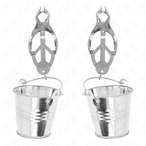 copy of PINZE PER CAPEZZOLI SEXY CON SECCHIELLI PENDENTI PER GIOCHI BDSM KINK