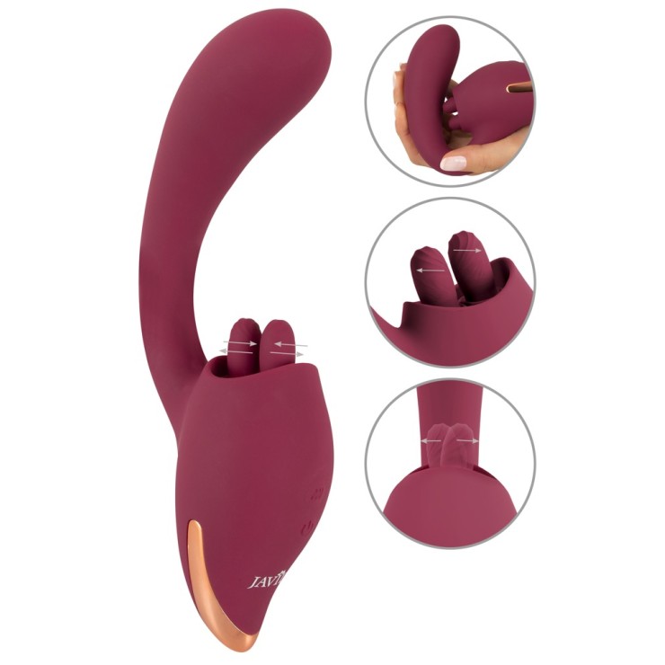 VIBRATORE DOPPIO PER DONNA CON VIBRAZIONE PUNTO G E LECCA...