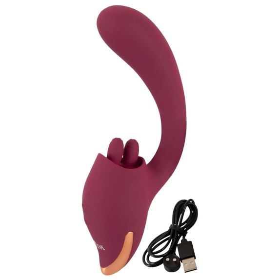 copy of VIBRATORE DOPPIO PER DONNA CON VIBRAZIONE PUNTO G E LECCA CLITORIDE