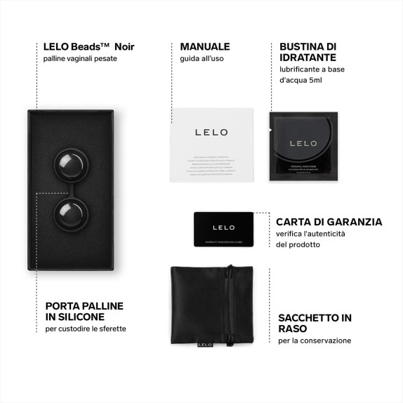 LUNA LELO BEADS NOIR 2 PALLINE AUTOVIBRANTI