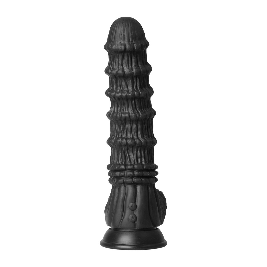 DILDO VIBRANTE NERO DI GRANDI DIMENSIONI CON...