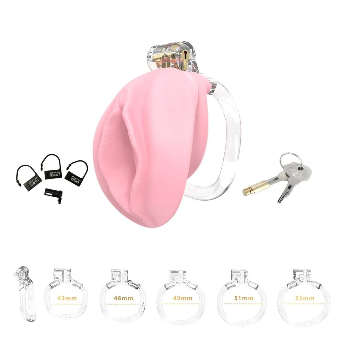 CINTURA DI CASTITA' PER UOMO A FORMA DI VAGINA...