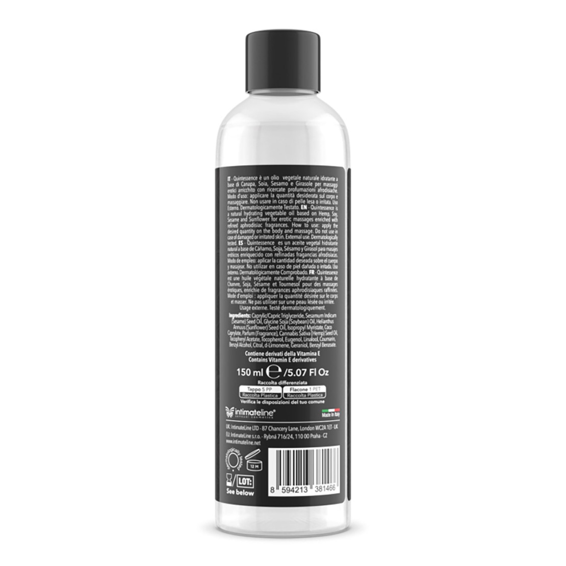 OLIO PER MASSAGGI AL 150 mL QUINTESSENCE