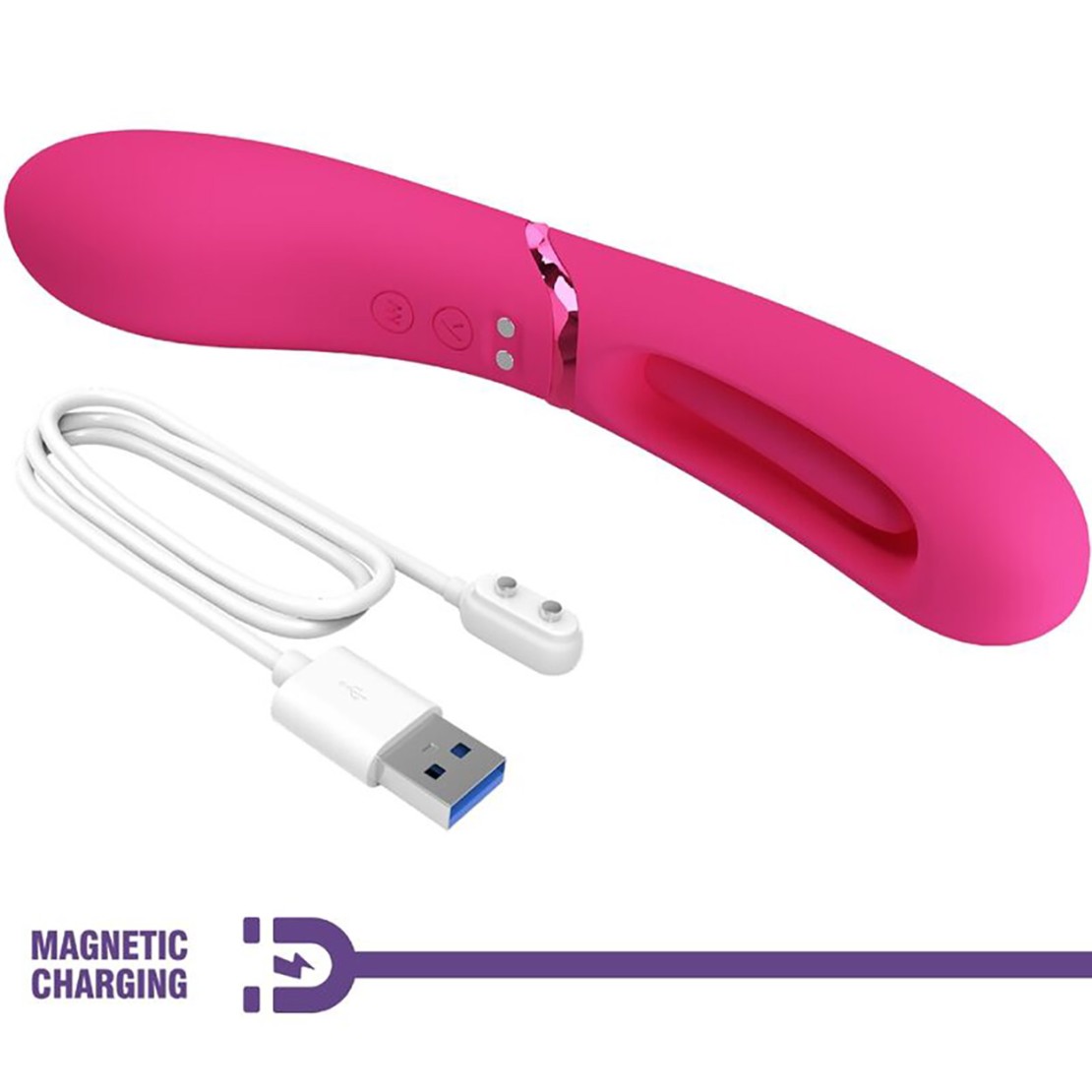 VIBRATORE DOPPIO USO VAGINALE SEX TOY CON...