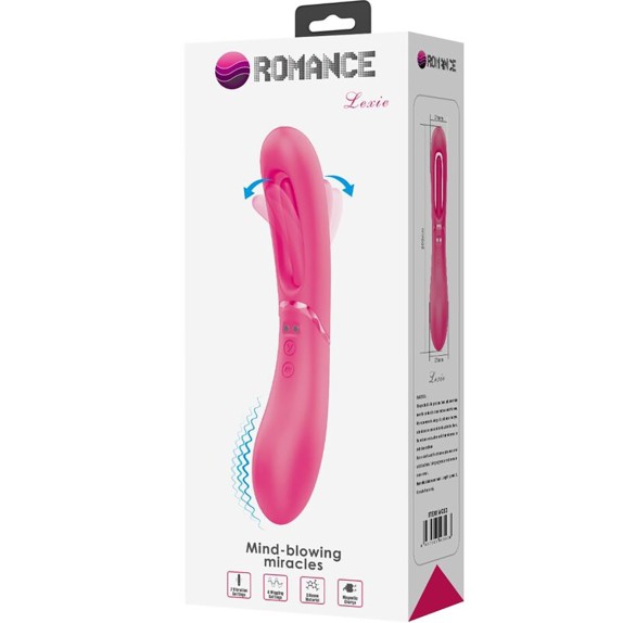 VIBRATORE DOPPIO USO VAGINALE SEX TOY CON LINGUA CHE SI MUOVE LEXIE
