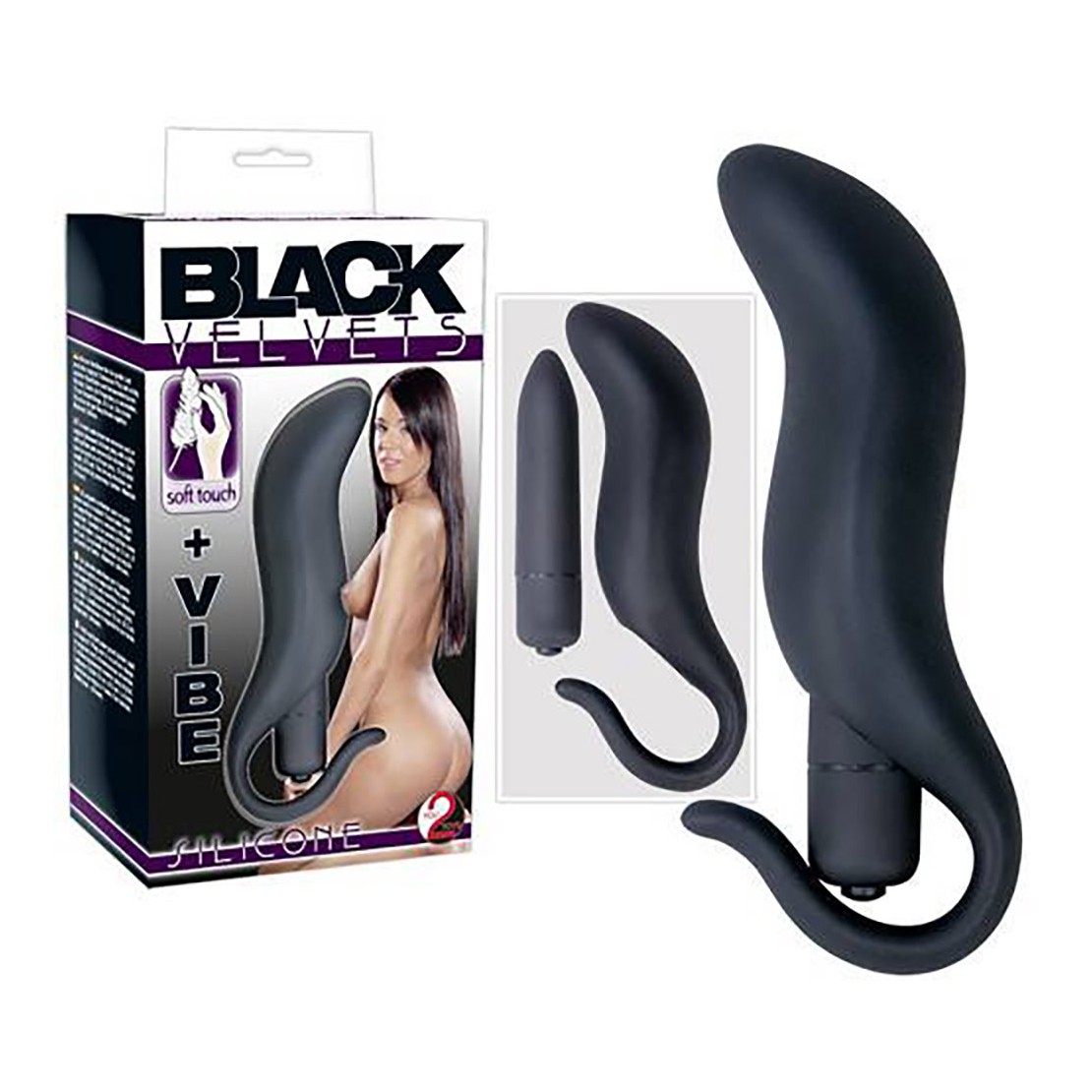 PLUG  ANALE VIBRANTE BLACK VELVET