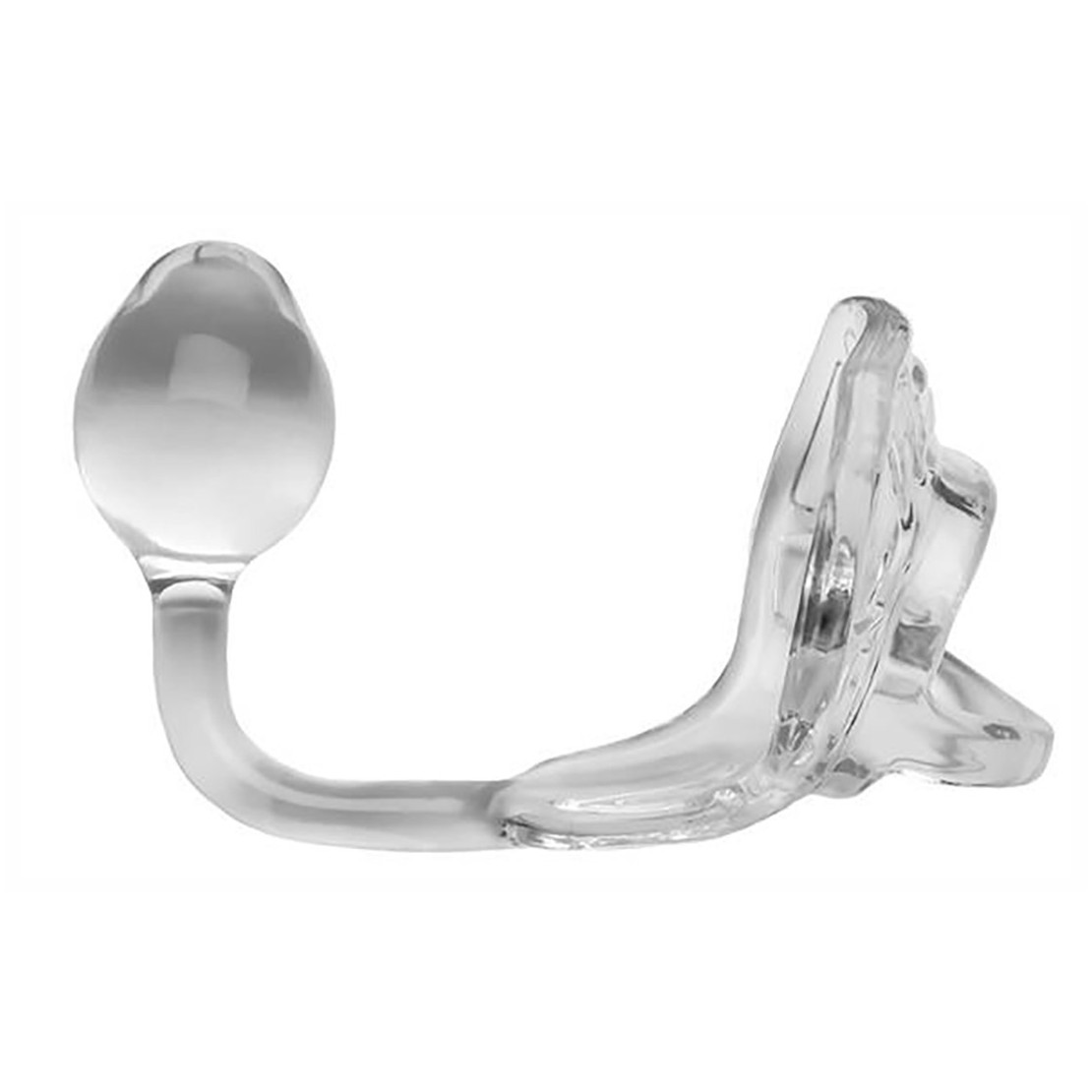 copy of ANELLO PER PENE CON PLUG ANALE TRASPARENTE