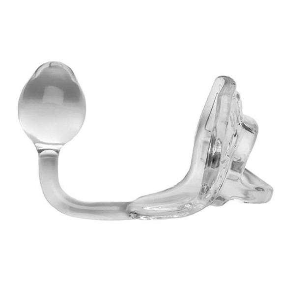 copy of ANELLO PER PENE CON PLUG ANALE TRASPARENTE