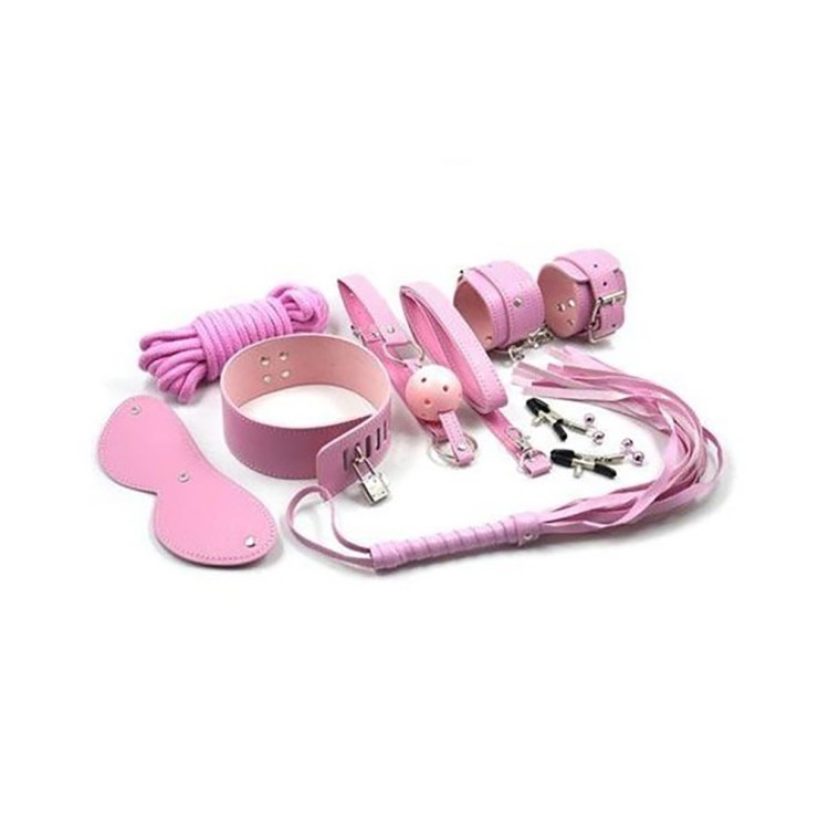 KIT BONDAGE SEXY ROSA PER GIOCHI DI COPPIA SADOMASO