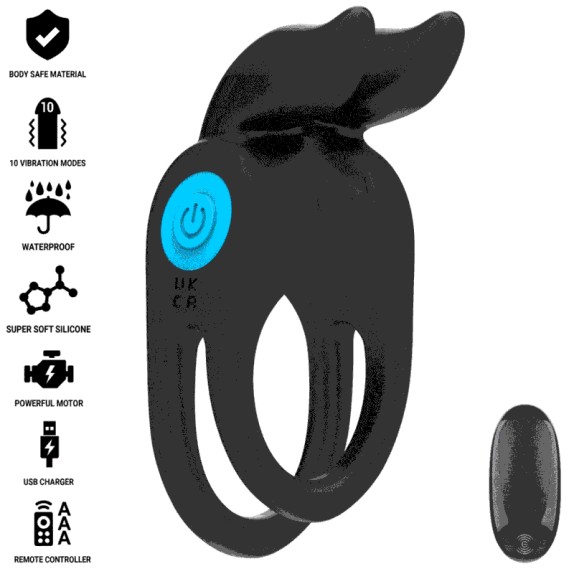 RING ANELLO PER PENE DOPPIO VIBRANTE MIGLIORA EREZIONE E STIMOLA CLITORIDE SAM