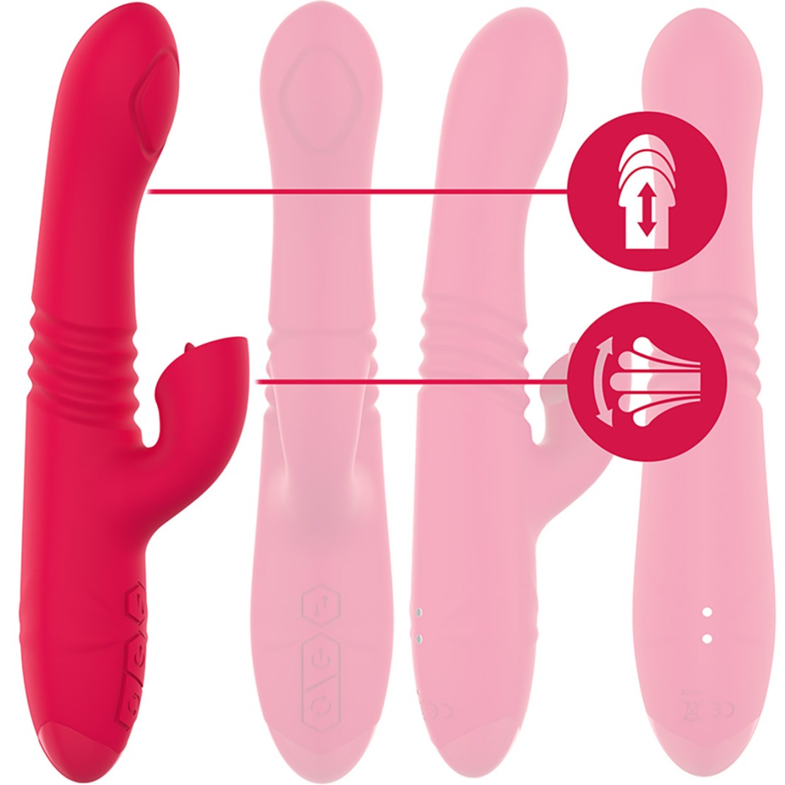 VIBRATORE RABBIT SEX TOY PER DONNA SU E GIU'...