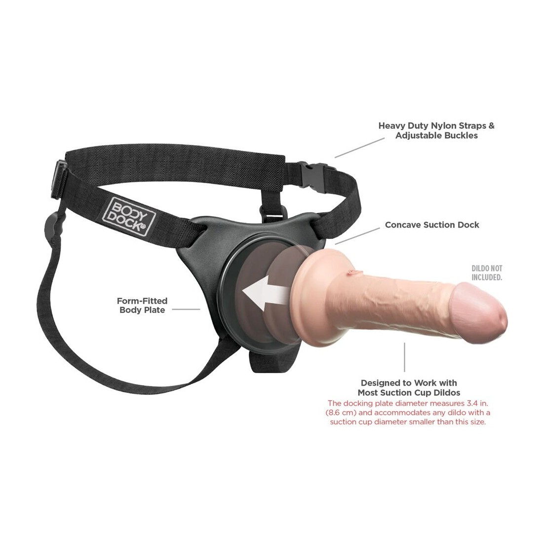 MUTANDINA STRAP-ON CON BASE PER VENTOSA COMFY...