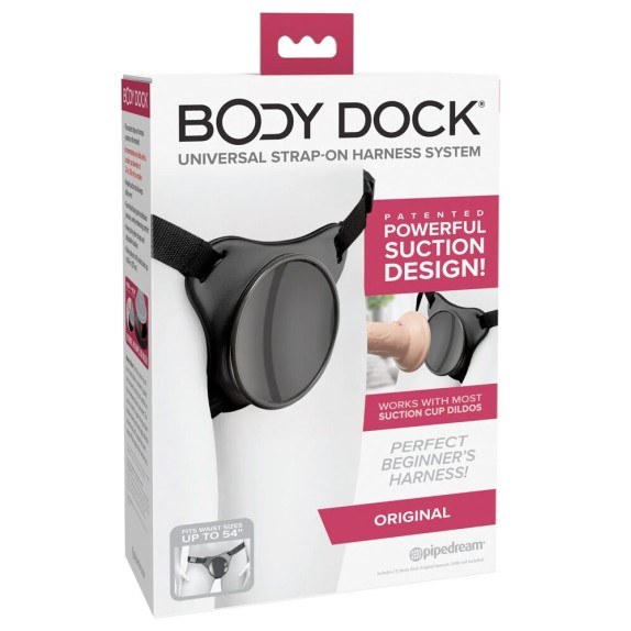MUTANDINA STRAP-ON CON BASE PER VENTOSA COMFY BODY DOCK HARNESS