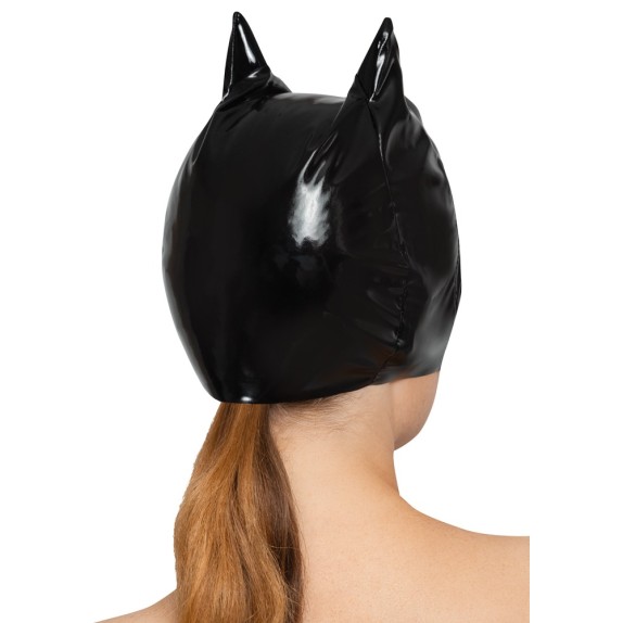 MASCHERA DA GATTA SEXY PER DONNA IN VINILE BLACK LEVEL
