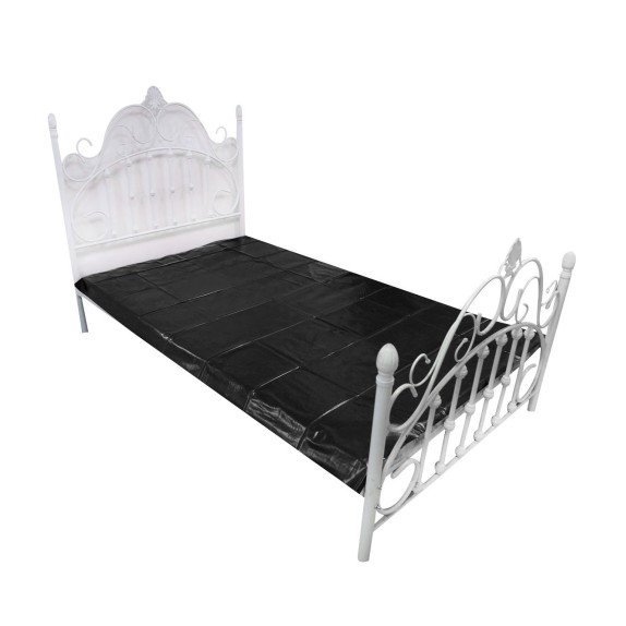 LENZUOLO NERO IN PVC SOTTILE 220x130 CM PER GIOCHI SEXY E PISSING