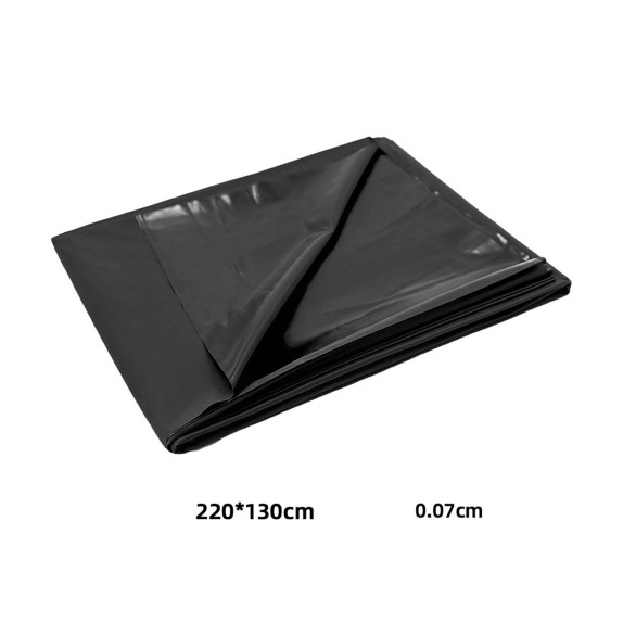 LENZUOLO NERO IN PVC SOTTILE 220x130 CM PER GIOCHI SEXY E PISSING
