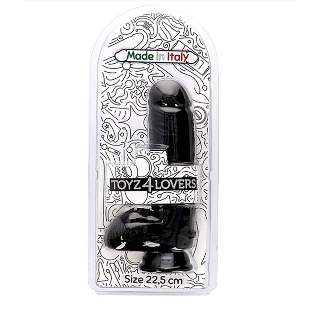 FALLO REALISTICO IN PVC CON TESTICOLI NERO O...